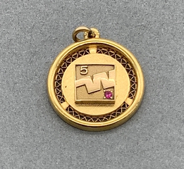Image: service pendant: Western Airlines, 5 years