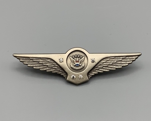 Image: flight attendant wings / service pin: United Airlines, 25 to 29 years