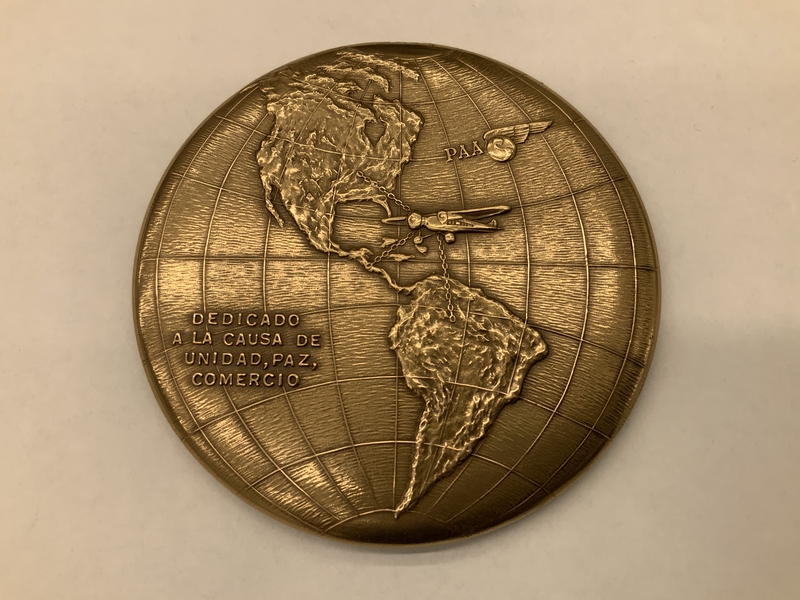 Image: commemorative medallion: Pan American Airways