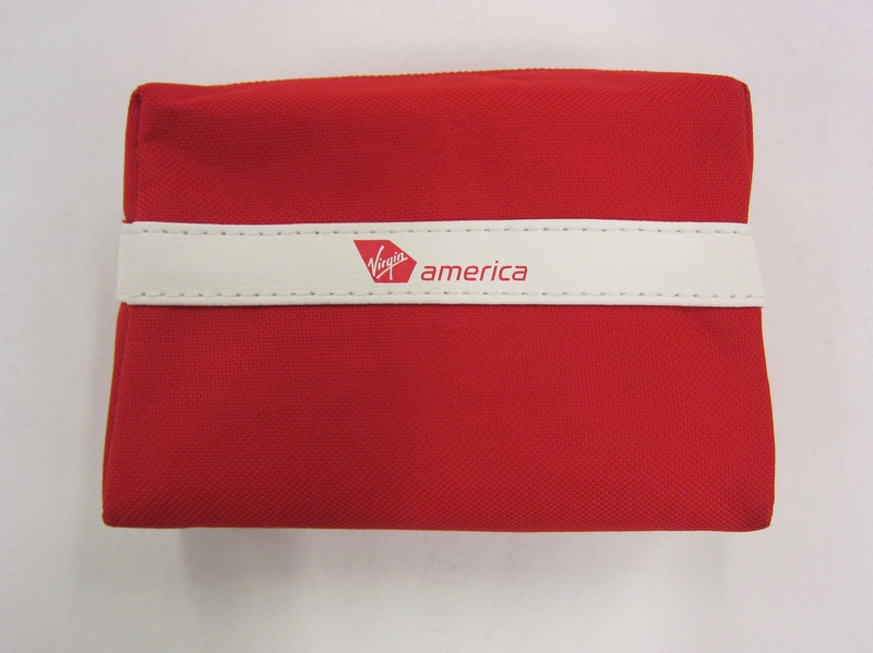 Image: amenity kit: Virgin America, first class