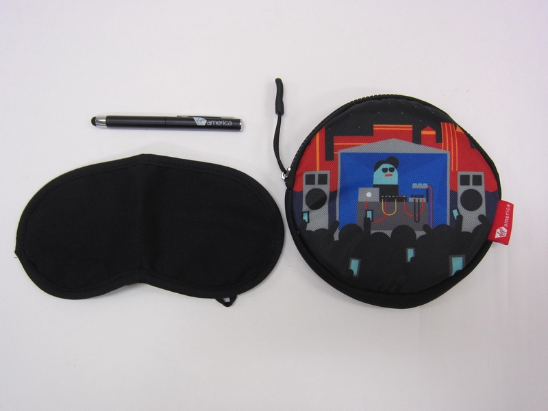 Image: amenity kit: Virgin America, first class, Austin