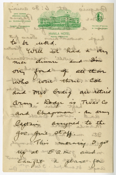 Image: correspondence: Harold M. Bixby to Debby Bixby