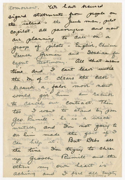 Image: correspondence: Harold M. Bixby to Debby Bixby