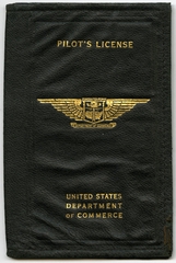 Image: pilot license: Harold M. Bixby