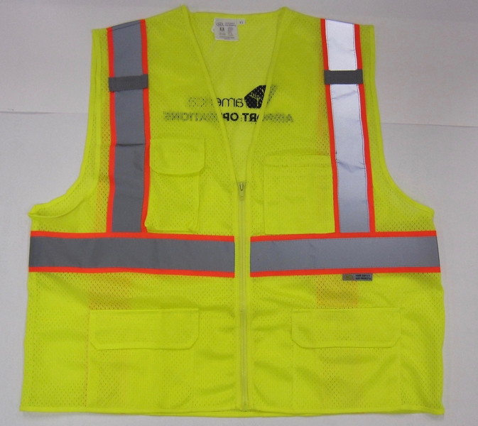 Image: safety vest: Virgin America