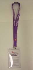 Image: lanyard and badge holder: Virgin America, unaccompanied minor