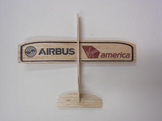 Image: toy glider: Virgin America