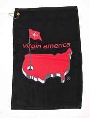 Image: golf towel: Virgin America
