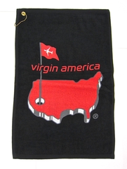 Image: golf towel: Virgin America