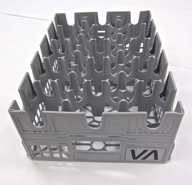 Image: glass rack: Virgin America