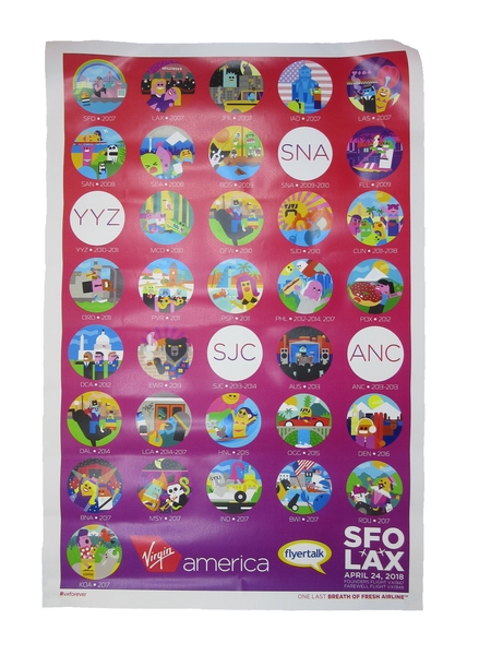 Image: poster: Virgin America, Flight VX1948