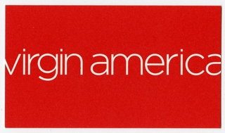 Image: employee business card: Virgin America, Karen L. McNally