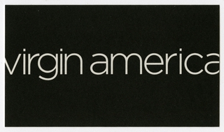 Image: employee business card: Virgin America, Karen L. McNally
