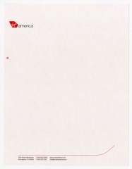 Image: stationery paper: Virgin America