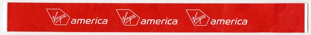 Baggage handling tag: Virgin America