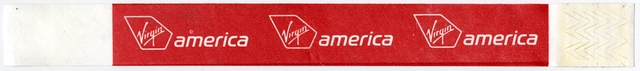 Baggage handling tag: Virgin America