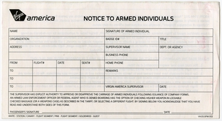 Image: form: Virgin America, armed individuals