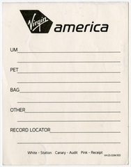 Image: form: Virgin America, cargo transport