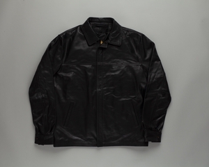 Image: flight officer leather jacket (male): Virgin America