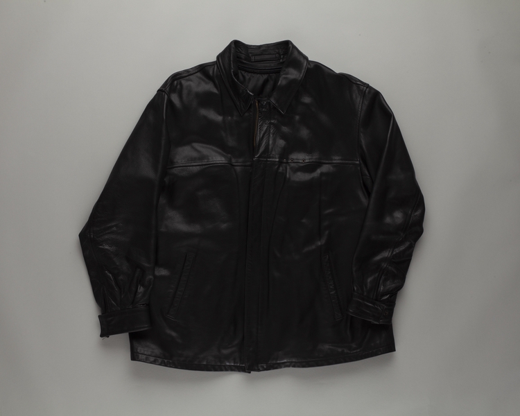Image: flight officer leather jacket (male): Virgin America