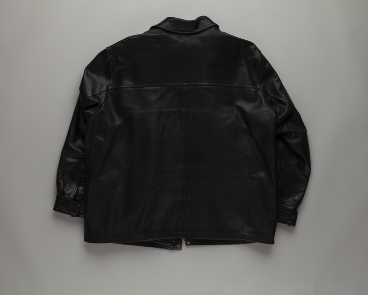 Image: flight officer leather jacket (male): Virgin America