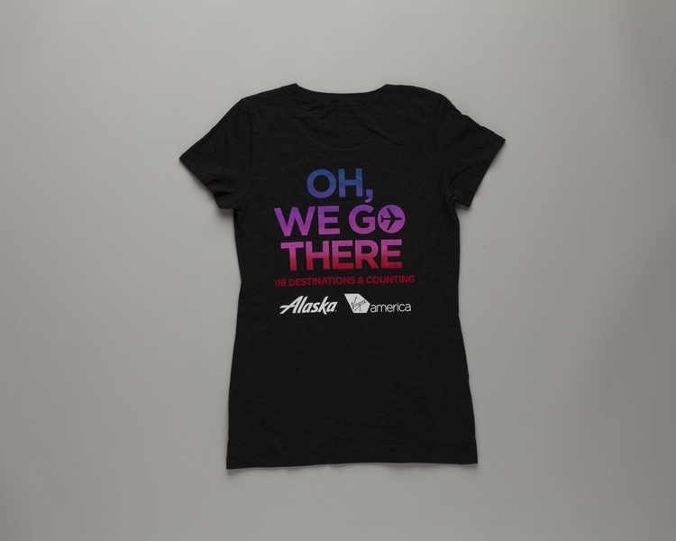 Image: employee t-shirt: Virgin America, Alaska Airlines