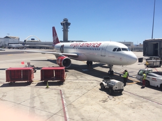 Image: digital photograph: Virgin America, Airbus A320-214, Los Angeles International Airport (LAX)