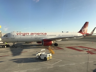 Image: digital photograph: Virgin America, Airbus A321-253N, San Francisco International Airport (SFO)