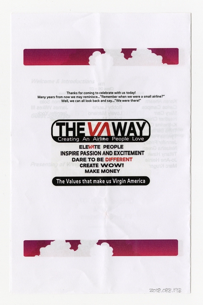 Image: flight attendant graduation program: Virgin America