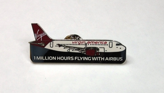 Image: lapel pin: Virgin America