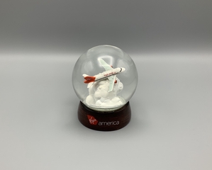 Image: snow globe: Virgin America