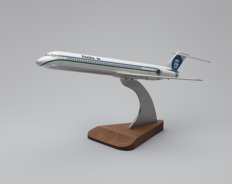 Image: model airplane: Alaska Airlines, McDonnell Douglas MD-88