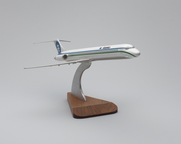 Image: model airplane: Alaska Airlines, McDonnell Douglas MD-88