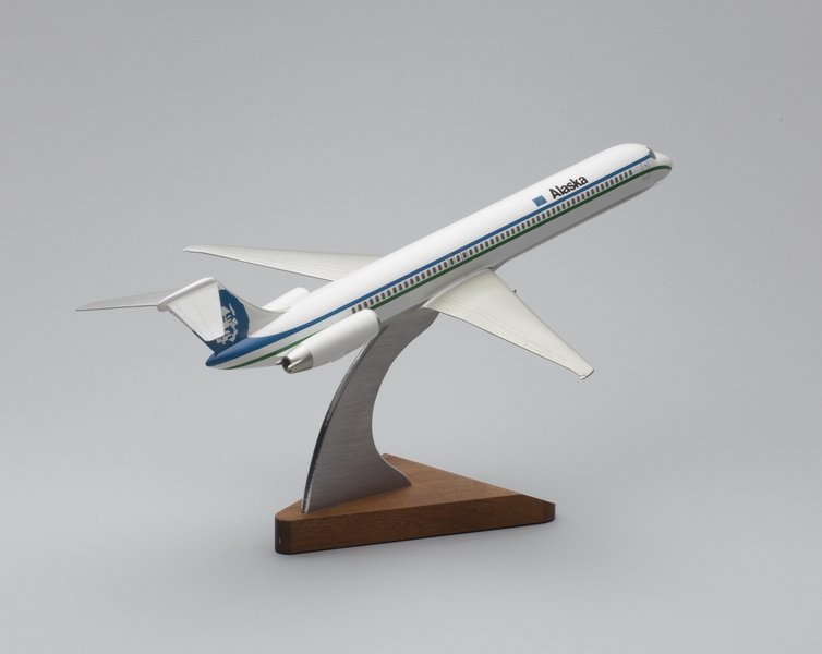 Image: model airplane: Alaska Airlines, McDonnell Douglas MD-88