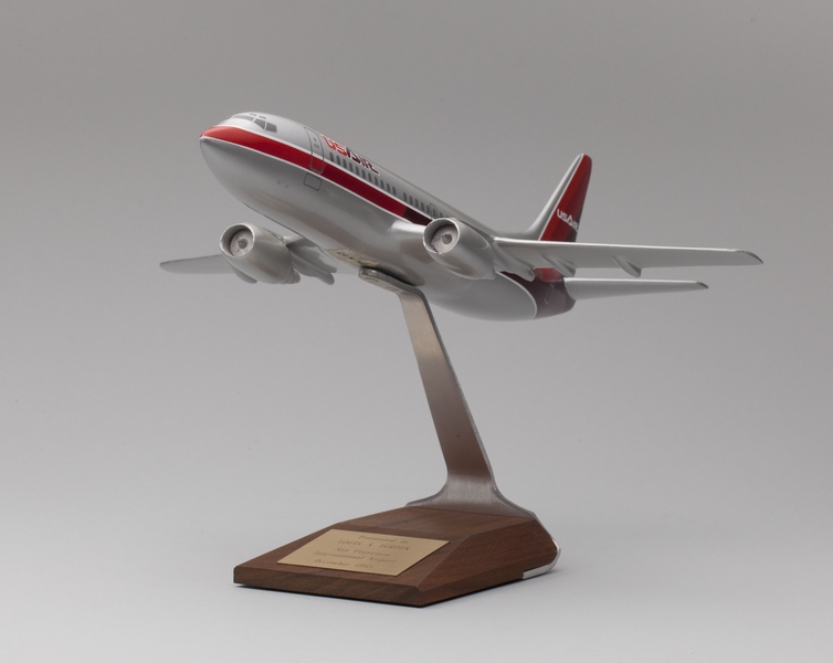 Image: model airplane: USAir, Boeing 737