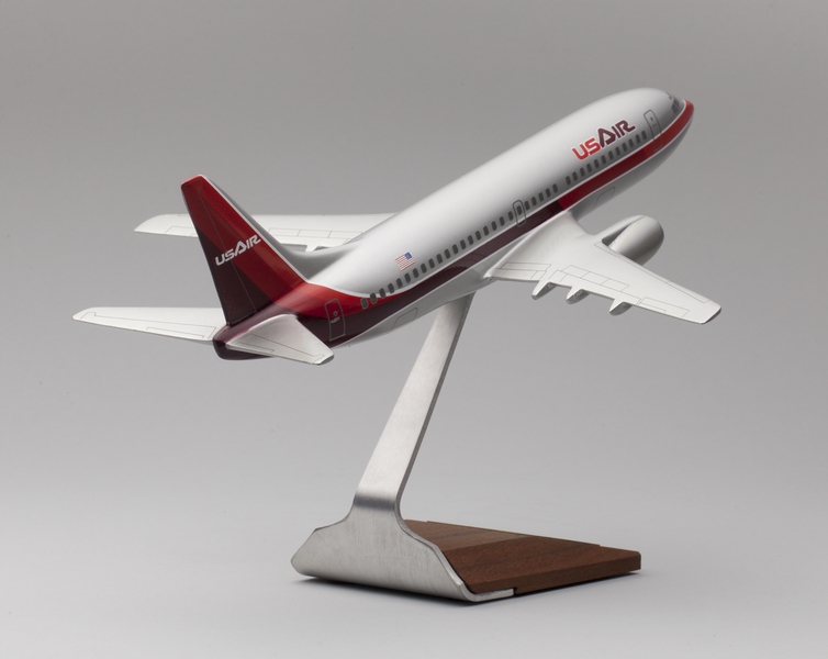 Image: model airplane: USAir, Boeing 737