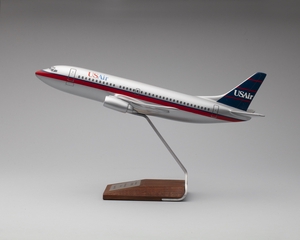 Image: model airplane: USAir, Boeing 737