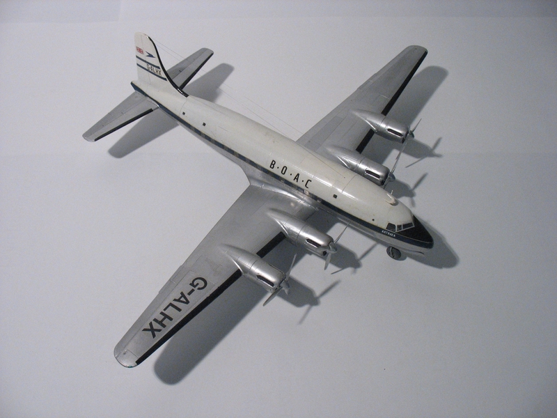 Image: model airplane: British Overseas Airways Corporation (BOAC), Canadair DC-4M2 (CL-2) Northstar