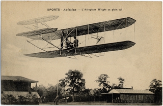 Image: postcard: Wright Brothers, Wright Model A Flyer
