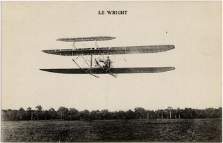 Image: postcard: Wright Brothers. Wright Model A Flyer