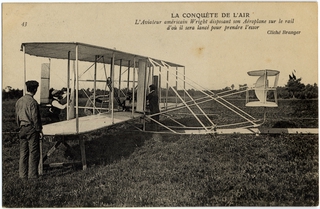 Image: postcard: Wright Brothers, Wright Model A Flyer