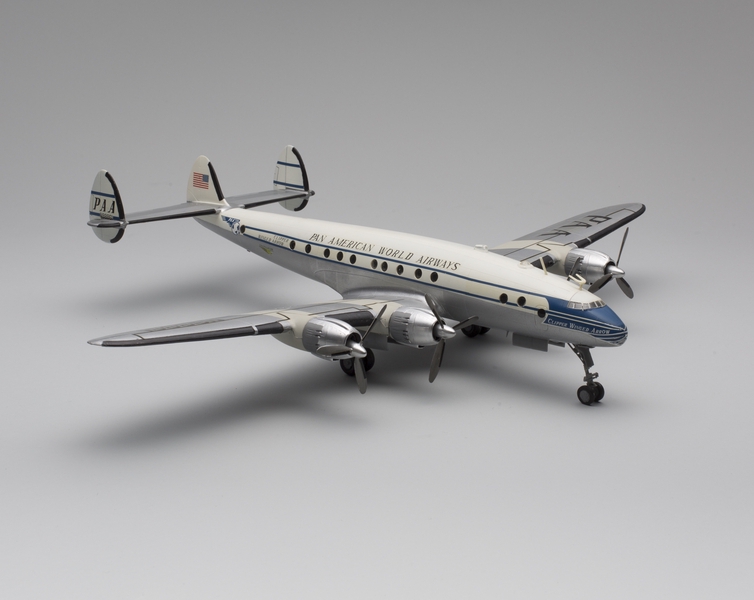 Image: model airplane: Pan American World Airways, Lockheed L-049 Constellation Clipper Winged Arrow 
