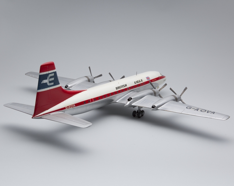 Image: model airplane: British Eagle International Airlines, Bristol Britannia 312
