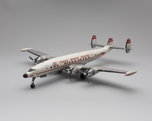 Image: model airplane: TWA (Trans World Airlines), Lockheed L-1049G Super Constellation