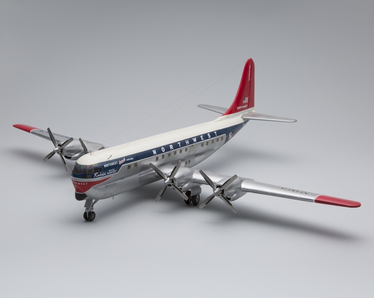 Image: model airplane: Northwest Orient Airlines, Boeing 377 Stratocruiser