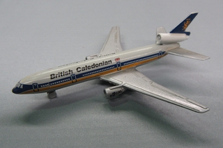 Image: miniature model airplane: British Caledonian Airways, McDonnell Douglas DC-10