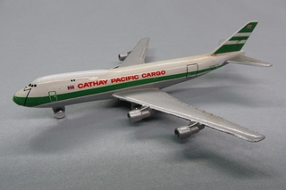Image: miniature model airplane: Cathay Pacific Cargo, Boeing 747