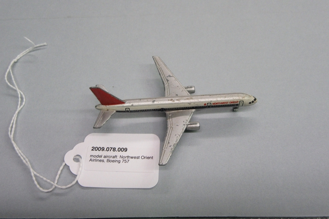 Miniature model airplane: Northwest Orient, Boeing 757