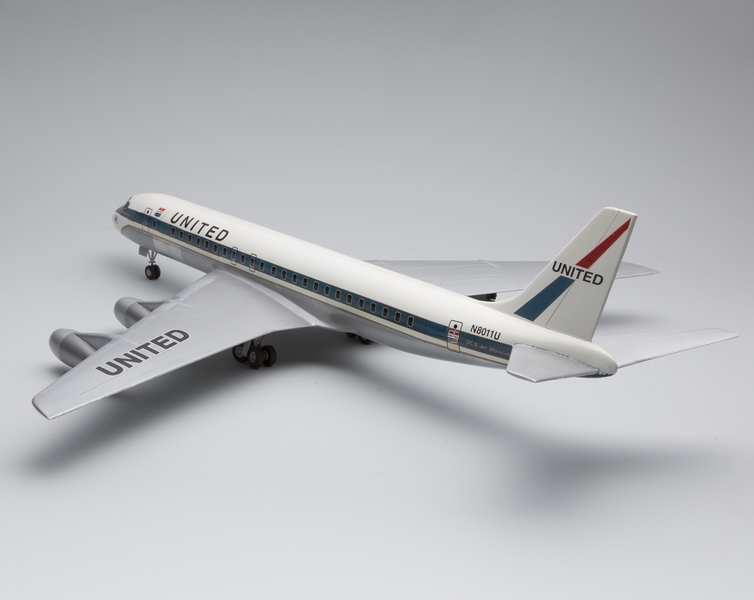 Image: model airplane: United Air Lines, Douglas DC-8-51