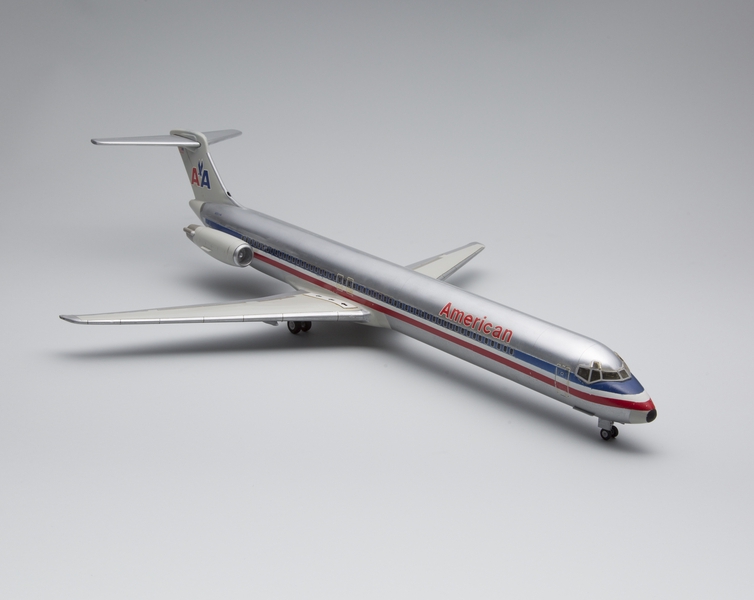 Image: model airplane: American Airlines, McDonnell Douglas MD-80